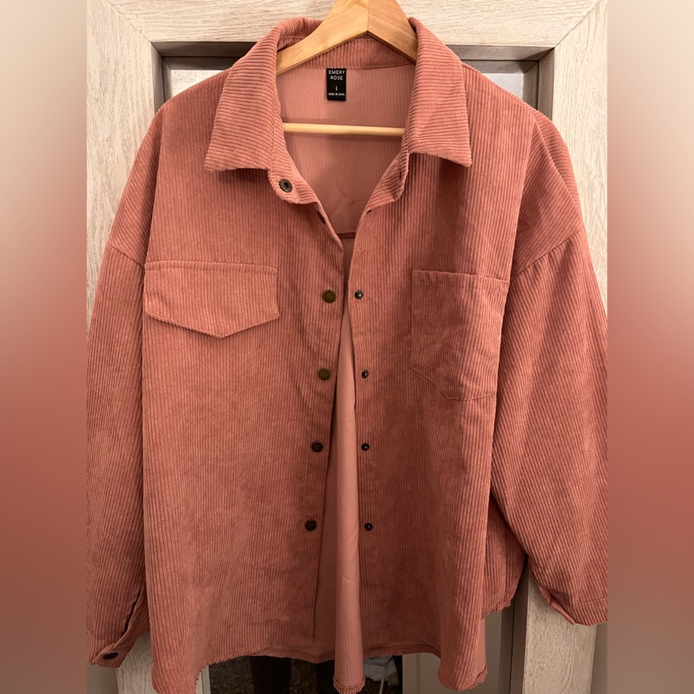 SHEIN shacket, pink barely worn
